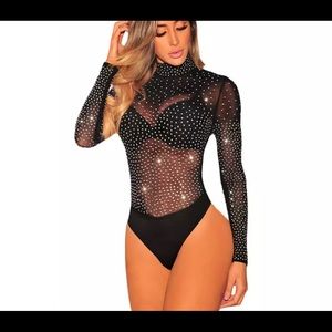 Rhinestone bodysuit